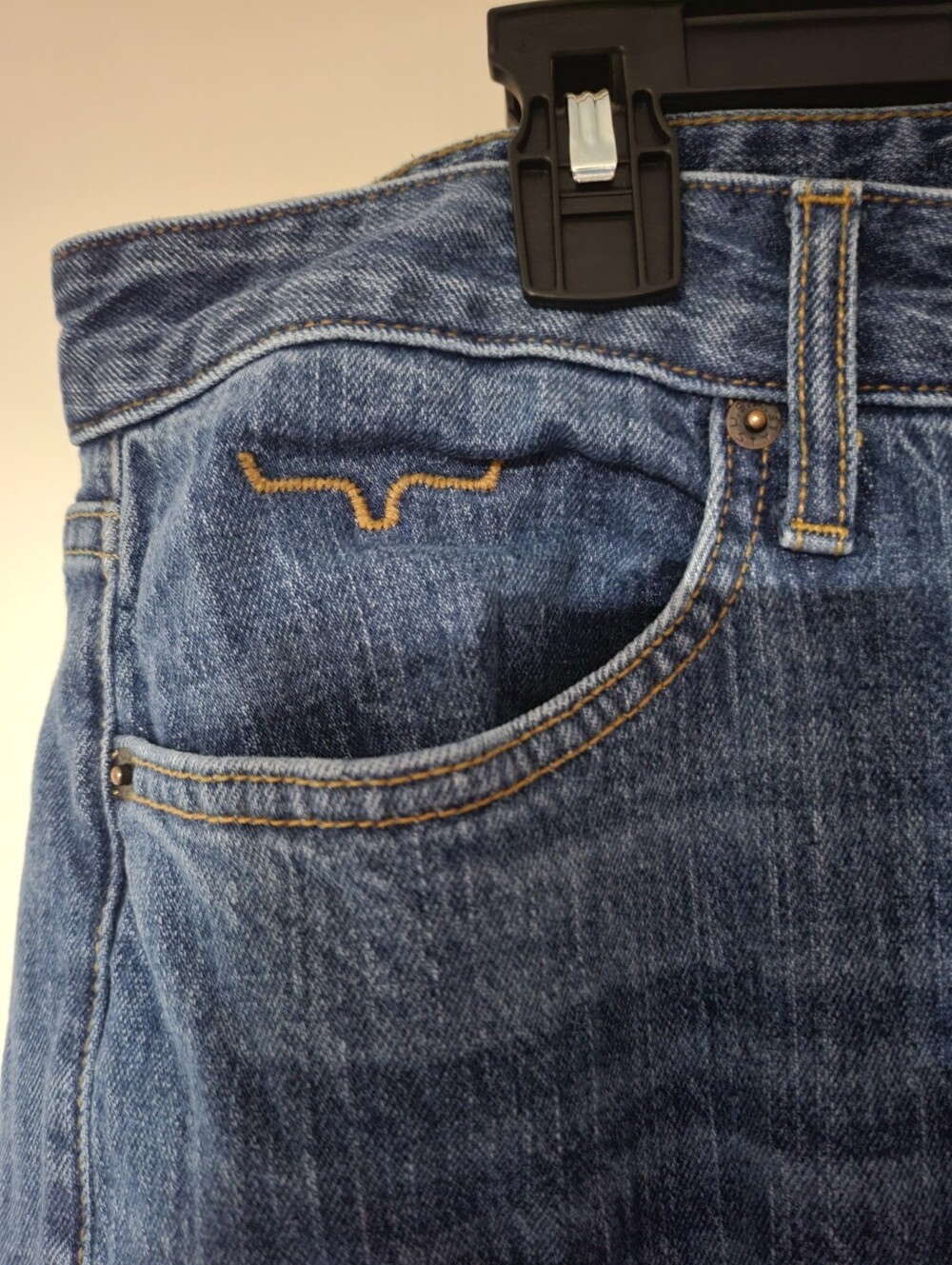 Kimes Ranch Womens Jennifer Ultra High Rise Wide Flare Mid Wash Jeans Size 16 30 - Picture 12 of 12